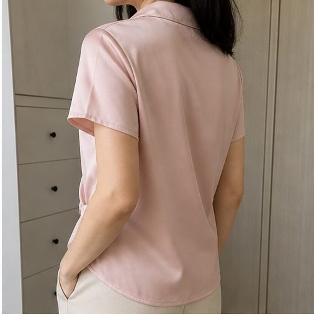 Blush Ruffle Blouse - Picture 3 of 6